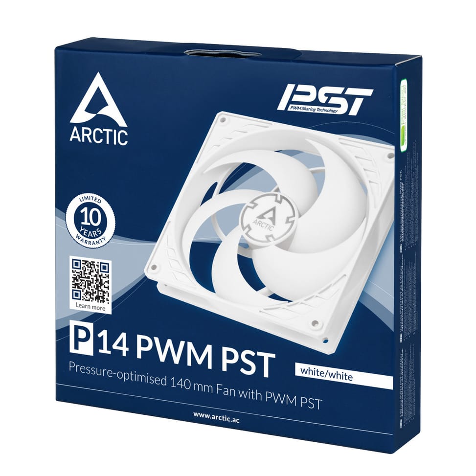 ARCTIC P14 PWM PST Boitier PC Ventilateur 14 cm Blanc (ACFAN00197A) — image 4