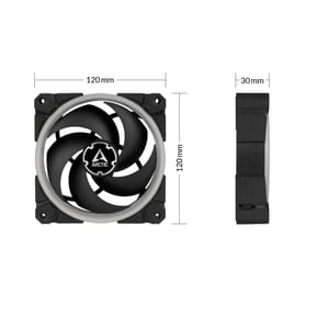 ARCTIC ACFAN00146A système de refroidissement d’ordinateur Boitier PC Ventilateur 12 cm Noir (ACFAN00146A) — image 5