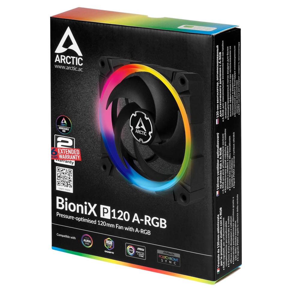 ARCTIC ACFAN00146A système de refroidissement d’ordinateur Boitier PC Ventilateur 12 cm Noir (ACFAN00146A) — image 8