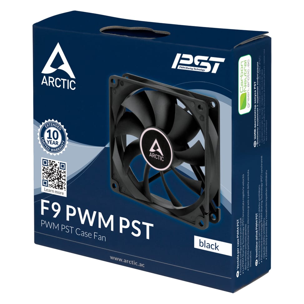ARCTIC F9 PWM PST Boitier PC Ventilateur 9,2 cm Noir 1 pièce(s) (ACFAN00214A) — image 5