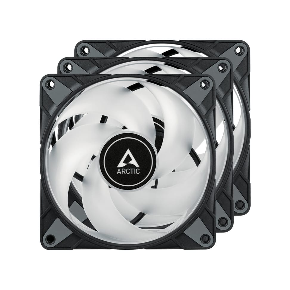 ARCTIC P12 PWM PST A-RGB 0dB Boitier PC Ventilateur 12 cm Noir, Blanc 3 pièce(s) (ACFAN00232A) — image 2