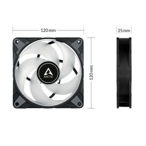 ARCTIC P12 PWM PST A-RGB 0dB Boitier PC Ventilateur 12 cm Noir, Blanc 1 pièce(s) (ACFAN00231A) — image 4