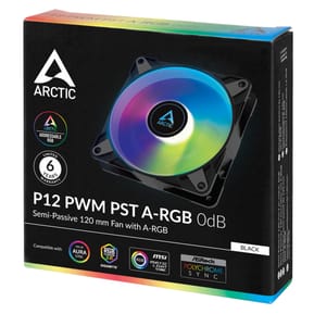 ARCTIC P12 PWM PST A-RGB 0dB Boitier PC Ventilateur 12 cm Noir, Blanc 1 pièce(s) (ACFAN00231A) — image 5