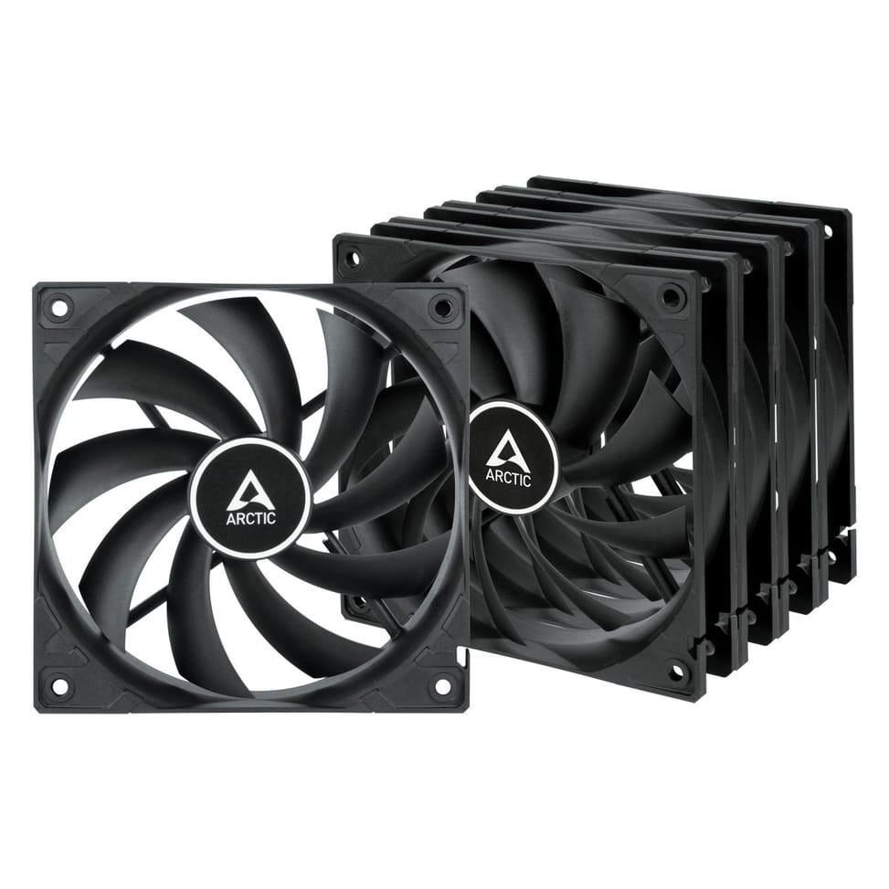 ARCTIC F12 Boitier PC Ventilateur 12 cm Noir 5 pièce(s) (ACFAN00248A) — image 1