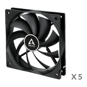 ARCTIC F12 Boitier PC Ventilateur 12 cm Noir 5 pièce(s) (ACFAN00248A) — image 2