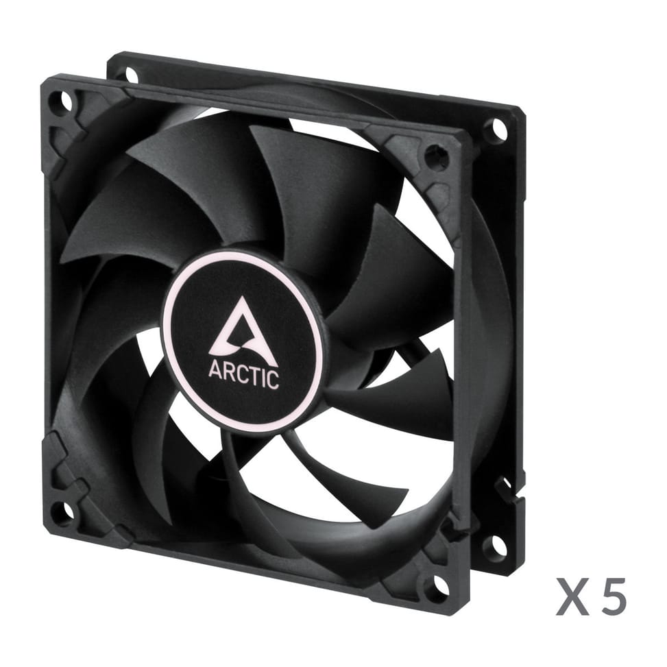 ARCTIC F8 Boitier PC Ventilateur 8 cm Noir 5 pièce(s) (ACFAN00234A) — image 2