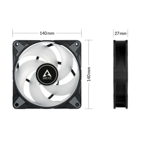 ARCTIC P14 PWM PST A-RGB 0dB Boitier PC Ventilateur 14 cm Noir 1 pièce(s) (ACFAN00239A) — image 4