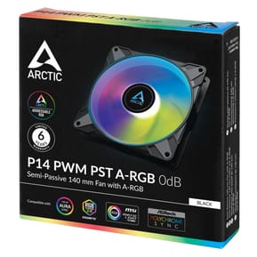 ARCTIC P14 PWM PST A-RGB 0dB Boitier PC Ventilateur 14 cm Noir 1 pièce(s) (ACFAN00239A) — image 5