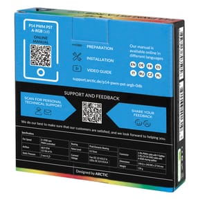 ARCTIC P14 PWM PST A-RGB 0dB Boitier PC Ventilateur 14 cm Noir 1 pièce(s) (ACFAN00239A) — image 6