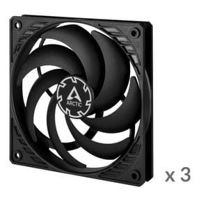 ARCTIC P12 Slim PWM PST Boitier PC Ventilateur 12 cm Noir 3 pièce(s) (ACFAN00275A) — image 2