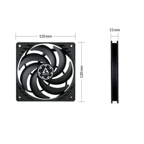 ARCTIC P12 Slim PWM PST Boitier PC Ventilateur 12 cm Noir 3 pièce(s) (ACFAN00275A) — image 5