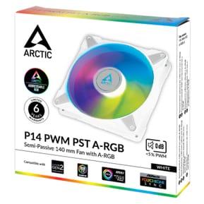 ARCTIC P14 PWM PST A-RGB Boitier PC Ventilateur 14 cm Blanc 1 pièce(s) (ACFAN00276A) — image 4