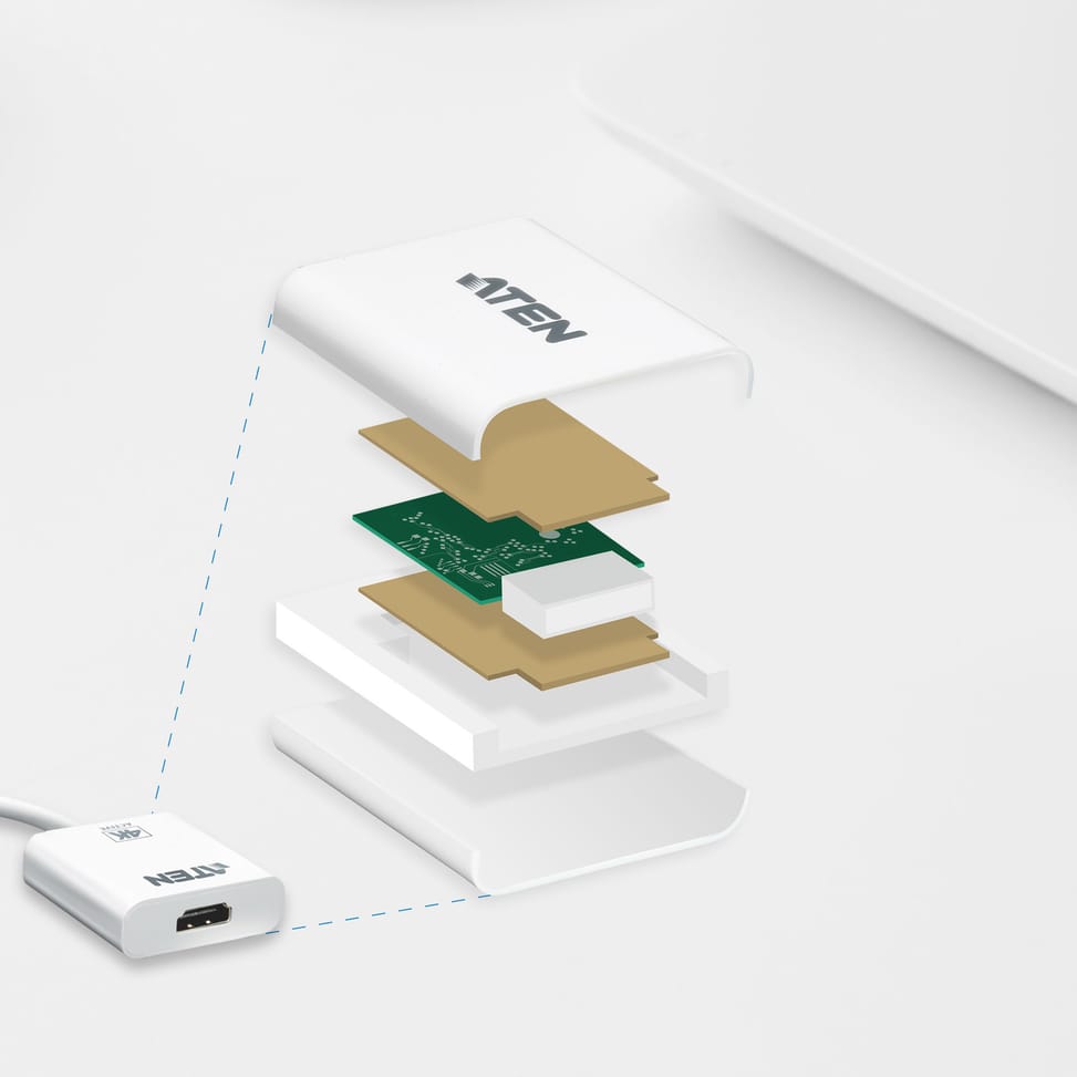 ATEN Adaptateur actif Mini DisplayPort vers HDMI 4K Adaptateur actif Mini DisplayPort vers HDMI 4K  (VC981-AT) — image 4