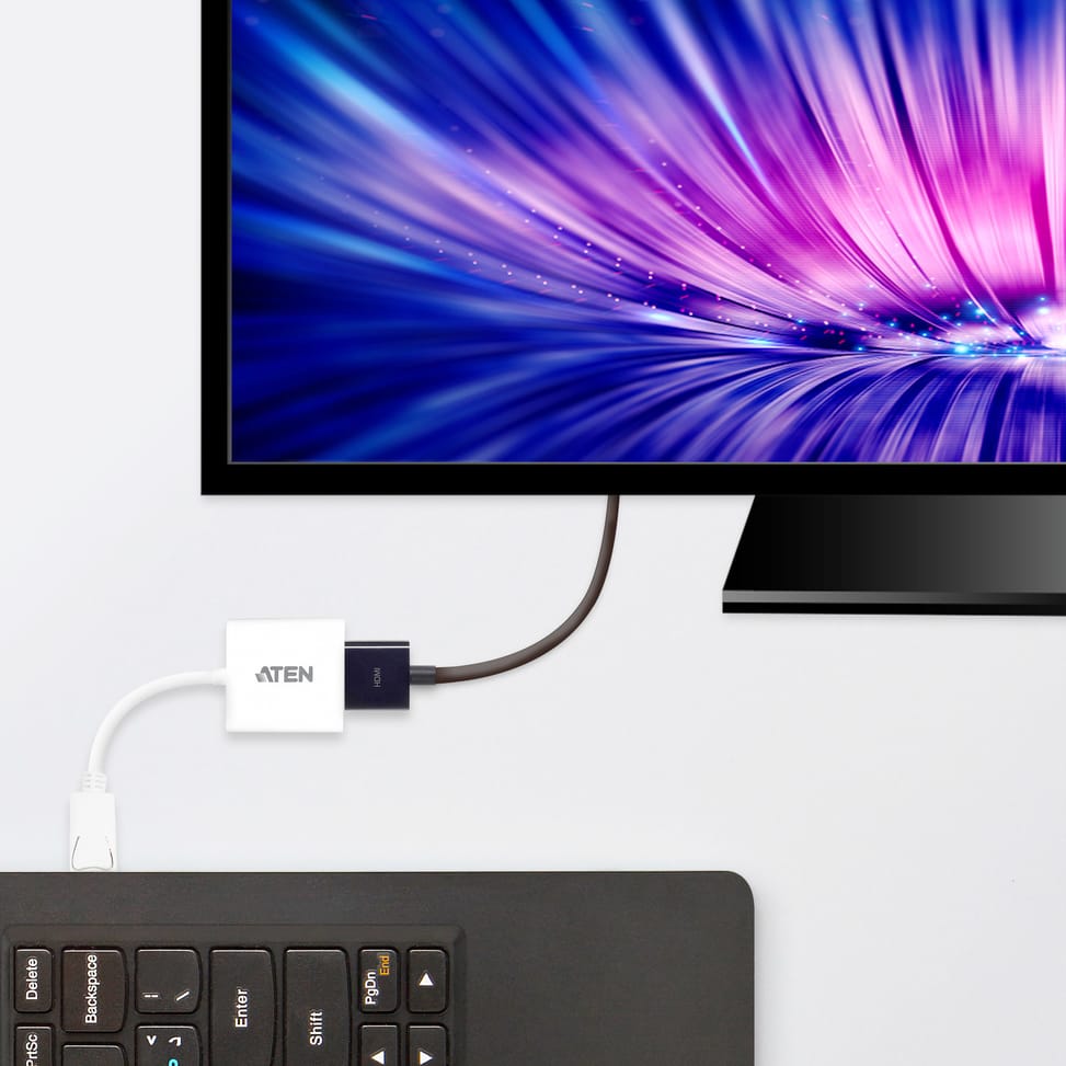 ATEN Adaptateur DisplayPort à HDMI Adaptateur DisplayPort à HDMI  (VC985-AT) — image 2