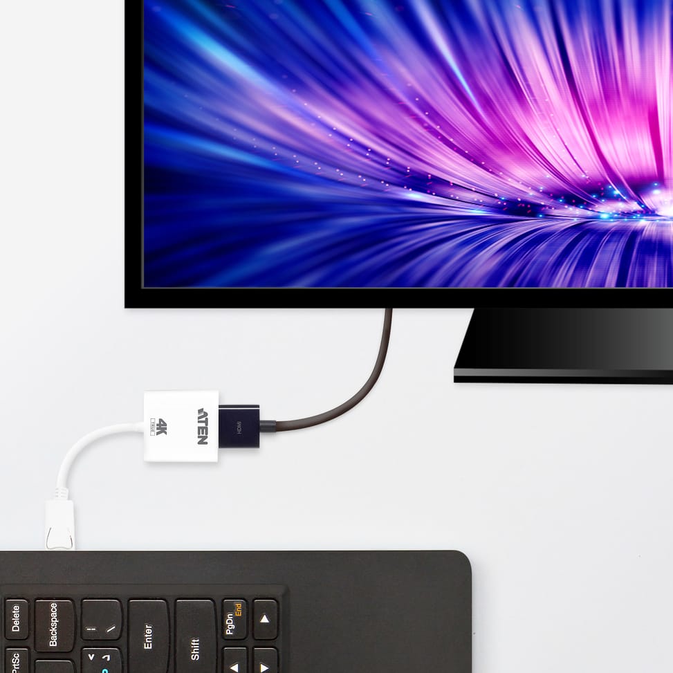 ATEN Adaptateur actif DisplayPort vers HDMI True 4K Adaptateur actif DisplayPort vers HDMI True 4K (VC986B-AT) — image 2