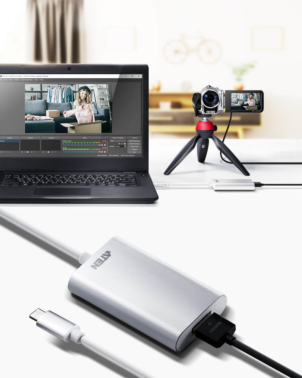 ATEN CAMLIVE™ (Capture vidéo HDMI vers USB-C UVC) CAMLIVE™ (Capture vidéo HDMI vers USB-C UVC)  (UC3020-AT) — image 2