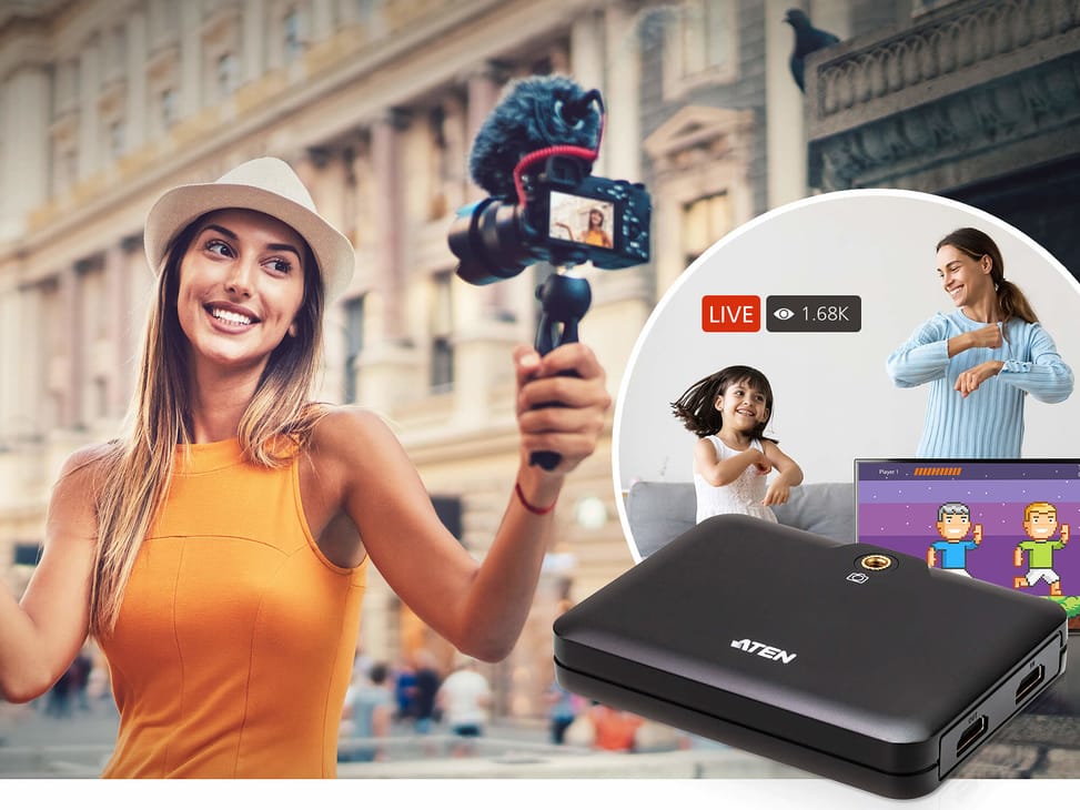 ATEN CAMLIVE™+ (Capture vidéo HDMI vers USB-C UVC avec transfert de l’alimentation PD 3.0) (UC3021-AT) — image 4