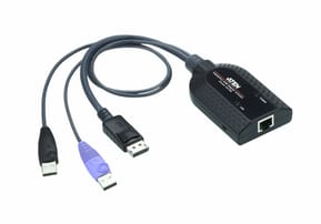 ATEN Adaptateur KVM de média virtuel DisplayPort USB (prend en charge lecteur de carte à puce et désembeddeur audio)