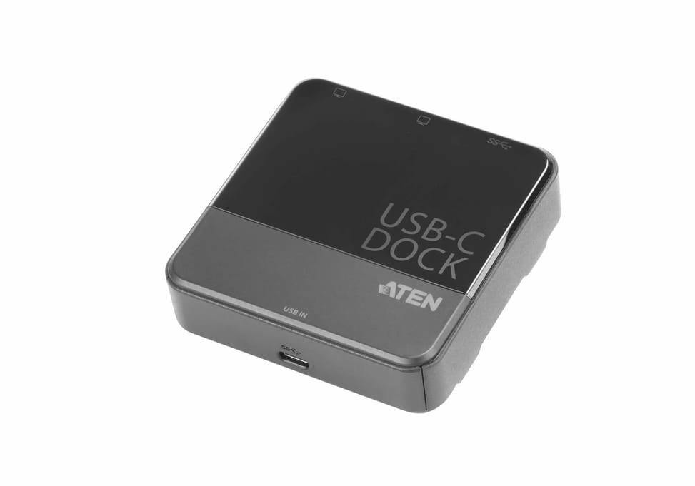 ATEN UH3233 Avec fil USB 3.2 Gen 1 (3.1 Gen 1) Type-C Noir Mini-station double-HDMI USB-C  (UH3233-AT) — image 1