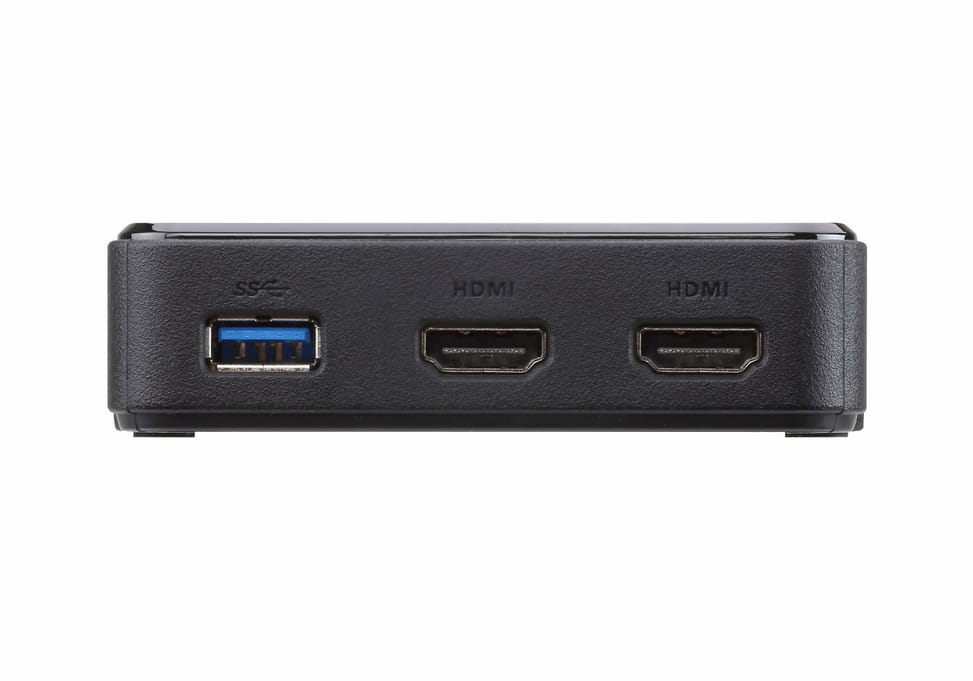 ATEN UH3233 Avec fil USB 3.2 Gen 1 (3.1 Gen 1) Type-C Noir Mini-station double-HDMI USB-C  (UH3233-AT) — image 2