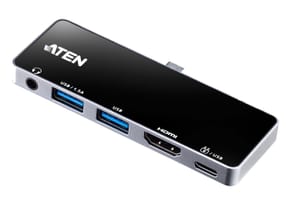 ATEN Station d’accueil de voyage USB-C avec transfert de puissance (UH3238-AT)