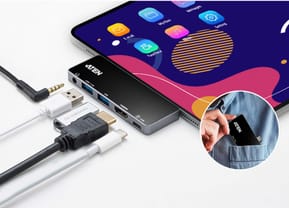 ATEN Station d’accueil de voyage USB-C avec transfert de puissance (UH3238-AT) — image 5
