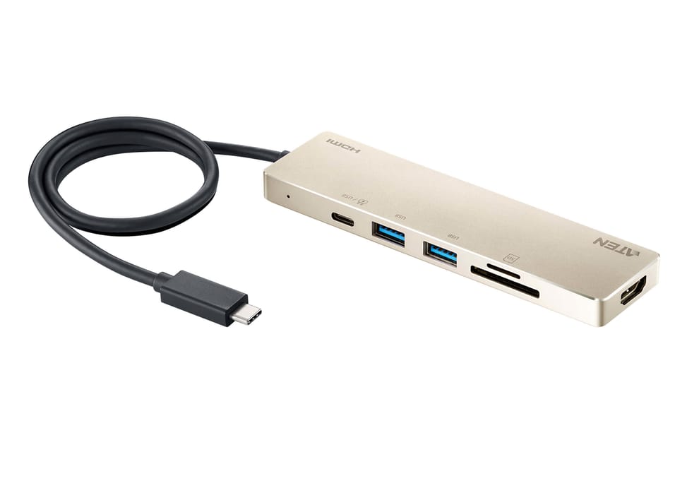 ATEN Mini station d’accueil multiport USB-C avec transfert de puissance (UH3239-AT) — image 1