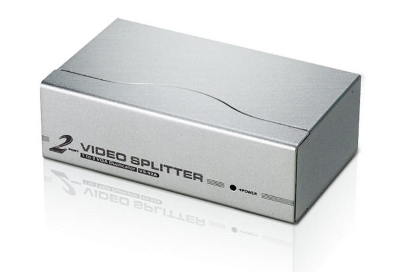 ATEN Séparateur VGA 2 ports (350MHz) 1920 x 1440@60Hz, 350 MHz, VGA, DC 9V, 130x75.1x44 mm  (VS92A-AT-G) — image 1