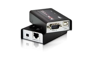 ATEN Extension Mini KVM Cat 5 VGA USB (1280 x 1024@100m) Extension Mini KVM Cat 5 VGA USB (1280 x 1024@100m) (CE100-AT-G)