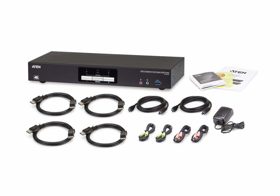 ATEN Commutateur KVMP™ deux affichage DisplayPort 4K 2 ports USB 3.0 (CS1942DP-AT-G) — image 5