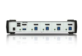 ATEN Commutateur KVMP™ DisplayPort 4 ports USB 3.0 (câbles inclus) (CS1914-AT-G) — image 2