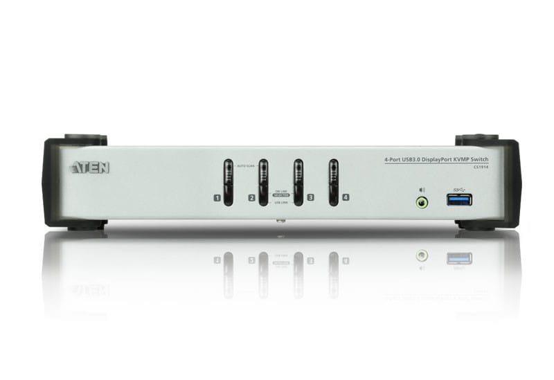 ATEN Commutateur KVMP™ DisplayPort 4 ports USB 3.0 (câbles inclus) (CS1914-AT-G) — image 3