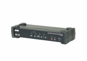 ATEN Commutateur KVMP™ MST DisplayPort 4K 4 ports USB 3.0 (câbles inclus) (CS1924M-AT-G)