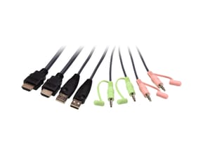 ATEN Commutateur KVM câble HDMI 4K USB 2 ports avec sélecteur de port distant (CS22H-AT) — image 2