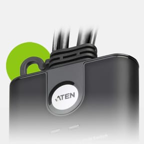 ATEN Commutateur KVM câblé FHD HDMI à 2 ports Commutateur KVM câblé FHD HDMI à 2 ports (CS22HF-AT) — image 3