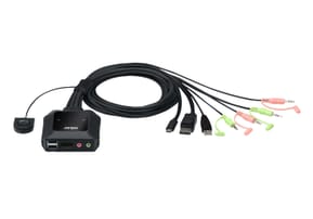 ATEN Commutateur KVM hybride DisplayPort 2 ports USB-C Commutateur KVM hybride DisplayPort 2 ports USB-C (CS52DP-AT)