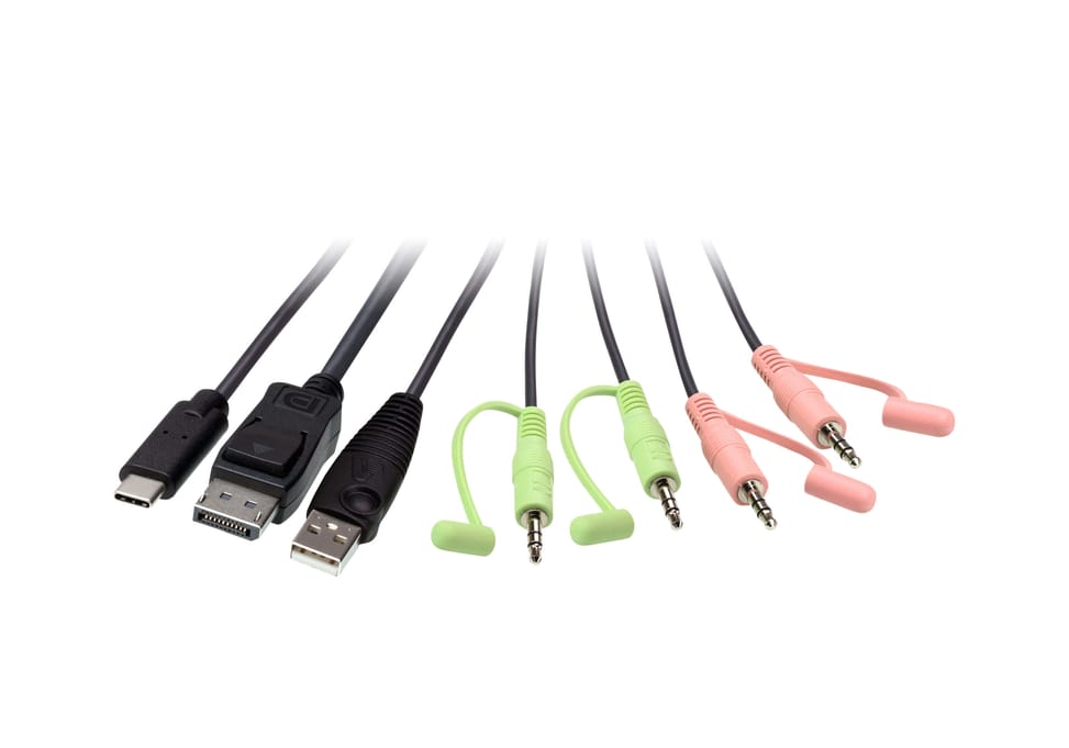 ATEN Commutateur KVM hybride DisplayPort 2 ports USB-C Commutateur KVM hybride DisplayPort 2 ports USB-C  (CS52DP-AT) — image 3