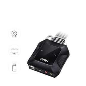 ATEN Commutateur KVM hybride DisplayPort 2 ports USB-C Commutateur KVM hybride DisplayPort 2 ports USB-C (CS52DP-AT) — image 6