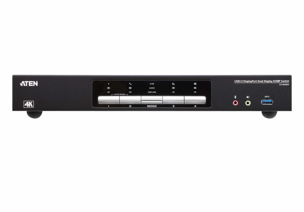 ATEN Commutateur KVMP™ deux affichage DisplayPort 4K 4 ports USB 3.0 (CS1944DP-AT-G) — image 3