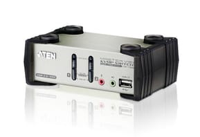 ATEN Commutateur KVMP™ VGA/audio PS/2-USB 2 ports avec OSD (CS1732B-AT-G)