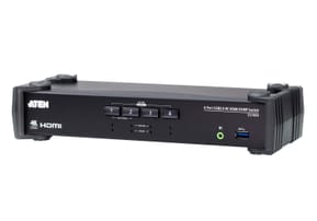 ATEN Commutateur KVMP™ HDMI 4K 4 ports USB 3.0 avec mode de mélangeur audio (CS1824-AT-G)