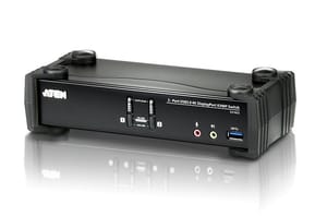 ATEN Commutateur KVMP™ DisplayPort 4K 2 ports USB 3.0 (câbles inclus) (CS1922-AT-G)