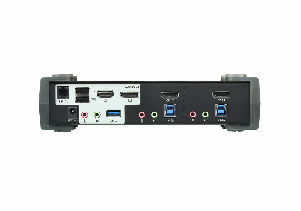 ATEN Commutateur KVMP™ MST DisplayPort 4K 2 ports USB 3.0 (câbles inclus) (CS1922M-AT-G) — image 2