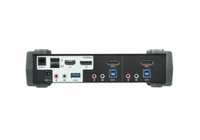 ATEN Commutateur KVMP™ MST DisplayPort 4K 2 ports USB 3.0 (câbles inclus) (CS1922M-AT-G) — image 2