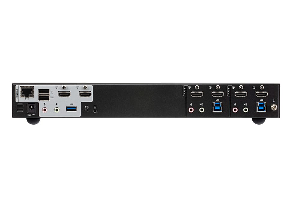 ATEN Commutateur KVMP™ deux affichages HDMI 4K 2 ports USB 3.0 (CS1842-AT-G) — image 2