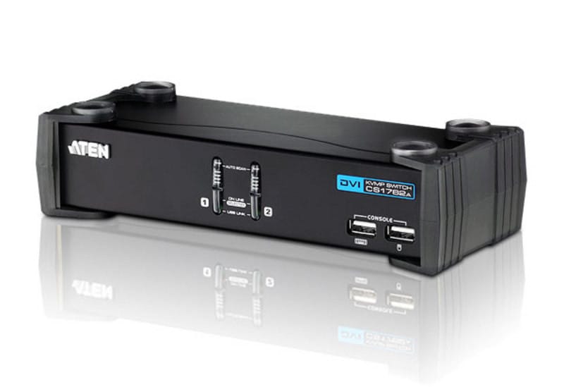 ATEN Commutateur KVMP™ DVI/audio USB 2 ports Commutateur KVMP™ DVI/audio USB 2 ports  (CS1762A-AT-G) — image 1
