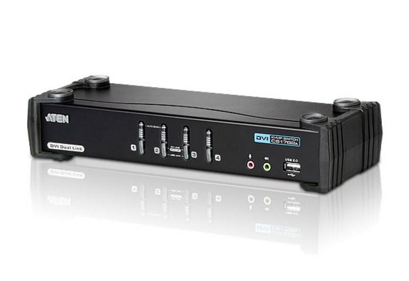 ATEN Commutateur KVMP™ DVI Dual Link/audio USB 4 ports Commutateur KVMP™ DVI Dual Link/audio USB 4 ports  (CS1784A-AT-G) — image 1