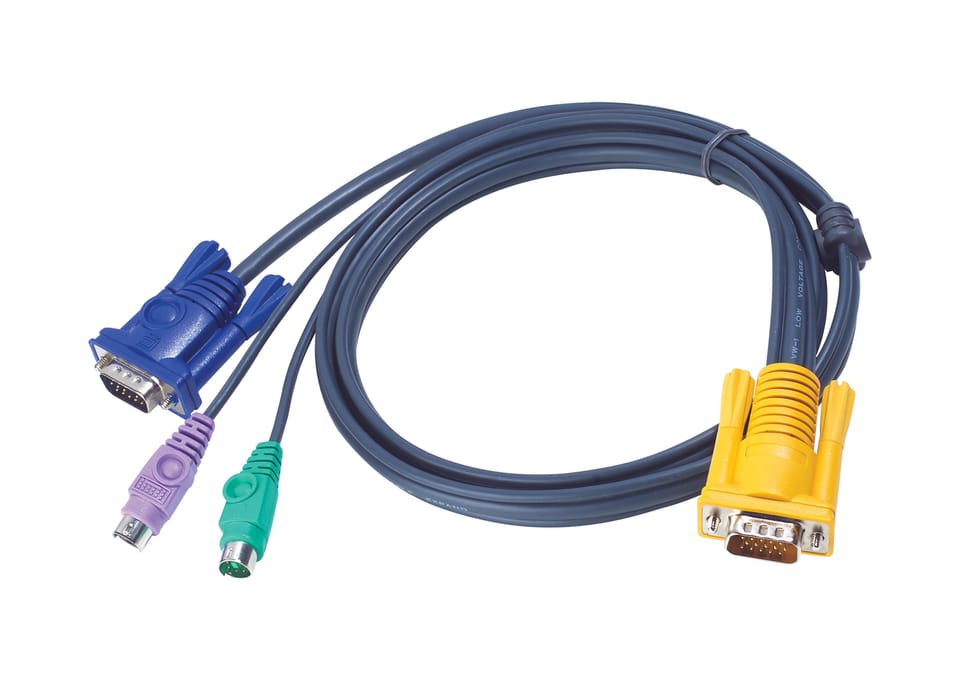 ATEN Câble KVM 3m PS/2 avec SPHD 3 en 1 Câble KVM 3m PS/2 avec SPHD 3 en 1 (2L-5203P) — image 1