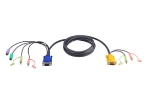 ATEN Câble KVM 3m PS/2 avec SPHD 3 en 1 et audio Câble KVM 3m PS/2 avec SPHD 3 en 1 et audio (2L-5303P)