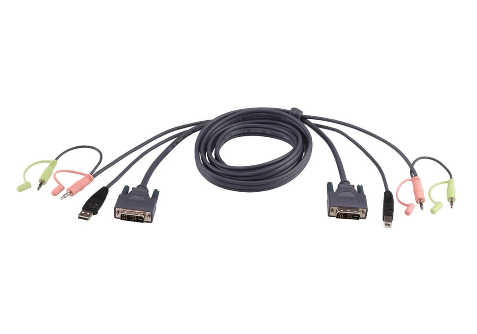 ATEN Câble KVM DVI-D USB Dual Link 1,8m Câble KVM DVI-D USB Dual Link 1,8m  (2L-7D02UD) — image 1